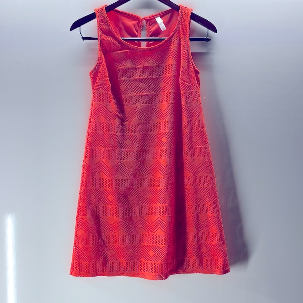 Xhilaration Women's Neon Peach Sleeveless Dress size S